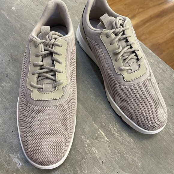 TIMBERLAND MEN'S PARKER STREET LOW LACE SNEAKER LIGHT TAUPE KNIT A6BYP-EX1 - Picture 1 of 10